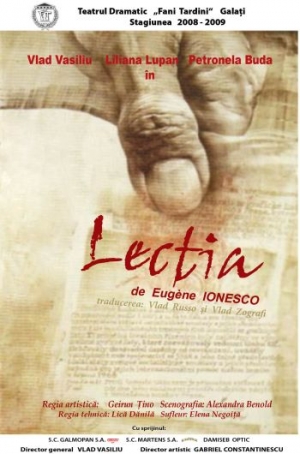 Afis spectacol LECȚIA